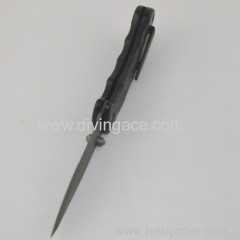 Micarta handle titanium folding dive knife