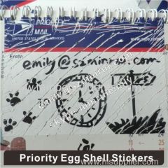 Customized Blank Eggshell Sticker,Breakaway Stickers Can't Remove,Eggshell Stickers for Graffiti Artists