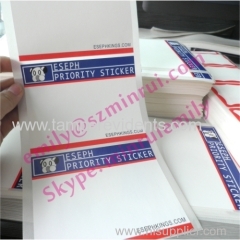 Standard Size Eggshell Stickers Blanks Rolls Can't Remove