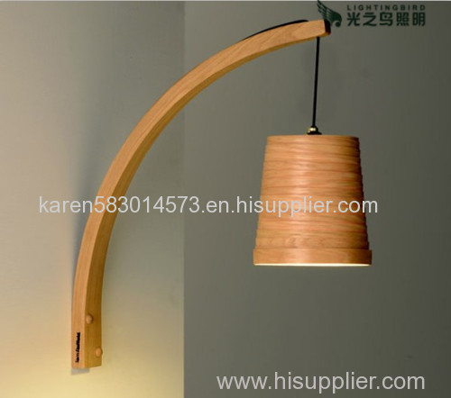 Lightingbird Simple New Wooden Wall Lamp Wood Lamp