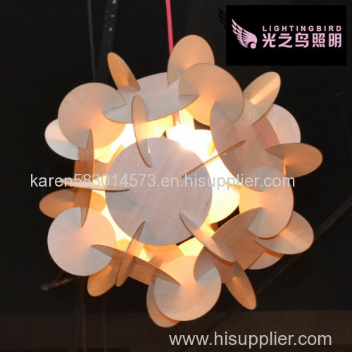 Lightingbird New Modern Pendant Lamp Wooden Hanging Lighting Chandeliers