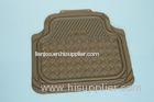 Personalised Yellow Rubber Car Mats , Anti Fatigue Floor Matting