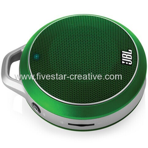 JBL On Tour Micro Wireless Ultra Portable Rechargeable Bluetooth Speakers with 3.5mm Jack Green