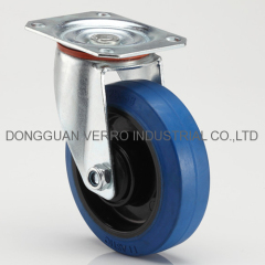 5 inches swivel elastic rubber casters