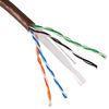 24AWG 0.5mm Bare Copper UTP Cat6 Ethernet Lan Cable with brown PVC jacket