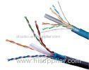 FTP Cat6a Ethernet Lan Cable With 4pairs 23AWG 0.58mm Solid Pure Copper