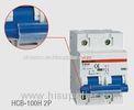 10KA 63A / 80A / 100A Mini Circuit Breaker Light With C / D Tripping Curve