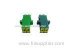 Green Singlemode Fiber Optic Adapter LC Duplex Hinged Dust Cover with Flange