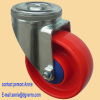 medium duty PP swivel caster with round top bolt hole
