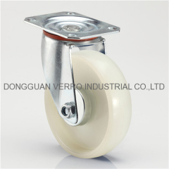 Medium duty roller bearing casters for storage cage cart