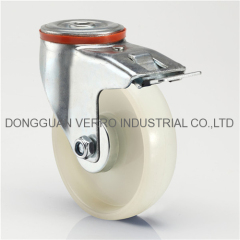 Industrial nylon material storage cage cart locking casters