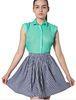 Mini Cotton Womens Summer Skirts / Skirt , Lovely Pink Grey Short