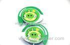 Green Stereo Sound Isolating Earphones Cute Wired Earhook For Mp3
