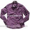 100% cotton women's classic shirt/women's top/ladies blouse, open neck