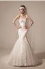 Heart Shaped Beaded mermaid Ladies Wedding Dresses with long trains