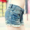 2014 Summer Frosted Hole Denim Shorts Women Short Jeans Women'S Sexy Hot Pants