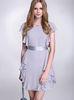 High waist Flattering Chiffon Cocktail Dresses with Ribbon for Girls