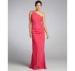 Customized Jersey Embellished Womens Formal Dresses One Shoulder in Pink