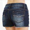 High Waist Button Hole Fashion Women Short Jeans