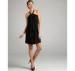 Tie Neck Halter Womens Club Dresses