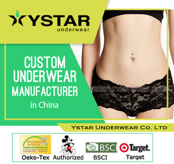 Womens fashion design lace underwear womens boxers