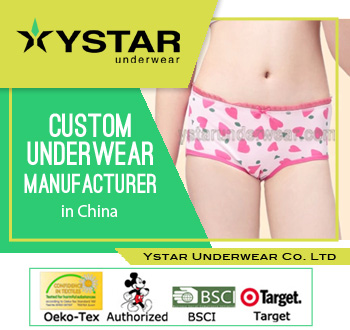 Girls boxers print high quality children underwear