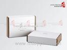 Corrugated Cardboard Boxes Die Cut Black Color Logo Printing For Packaging