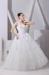 Graceful Slim bridal one shoulder Wedding Dresses / Gowns with Golden Ratio Crop