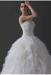 Luxurious Ground Chiffon Ladies Wedding Dresses , v neck ruffled wedding dresses