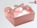 Decorative Cardboard Cake Boxes With Gloss Art Paper Handle