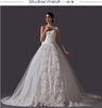 Strap lace cathedral train V Neck Wedding Dresses Beaded for Birdal / Girls / Women