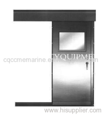 Sliding stainless steel gastight door for ship use