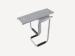 No adjustment stainless steel computer tower holder with silver Finish