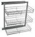 Wardrobe pull out wire storage baskets for cloth 50 x 440 x 330mm