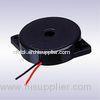 Black ABS Piezo Wire Buzzer 85dB Sound , Electronic Buzzers