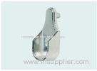 Nickel plated steel Wardrobe rail support 2 pins For 15x30mm tube
