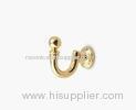 Gold Zinc alloy Single hook Wardrobe Interior Fittings , closet hook