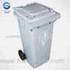 Custom made grey Garbage Bins On Wheels Plastic Wheelie Bin 120L