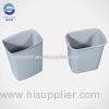 Commercial Large Square Plastic Garbage Bins For Office / Market