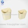Beige Commercial Trash Container Plastic Dustbin 29.5*21*31cm