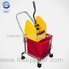 Durable Plastic Down Press Mop Wringer Trolley for Restaurant