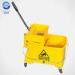 Yellow Multi Functional Small Mop Wringer Trolley 20L with Single Bucket