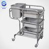 Four Wheels Dinner Serving Trolley Cart with 3 Layers for Hotel