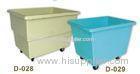 Beige / Blue Laundry Serving Trolley With Wheels For Restaurant , Hospital