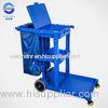 Restaurant Blue Janitor Serving Trolley with Wheels , 114*51*98cm