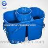 Blue 15L Commercial Double Mop Bucket Cleaning Tools 43*24*27cm