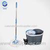Mop Bucket With Wringer For Home , Plastic Hand Press Mop Wringer