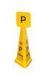 Yellow Supermarket Parking Sign Board Outdoor Caution Warning Signs