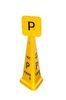 Yellow Supermarket Parking Sign Board Outdoor Caution Warning Signs
