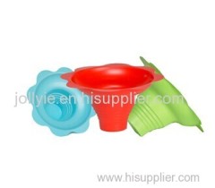 glossy plastic snow cone flower cup